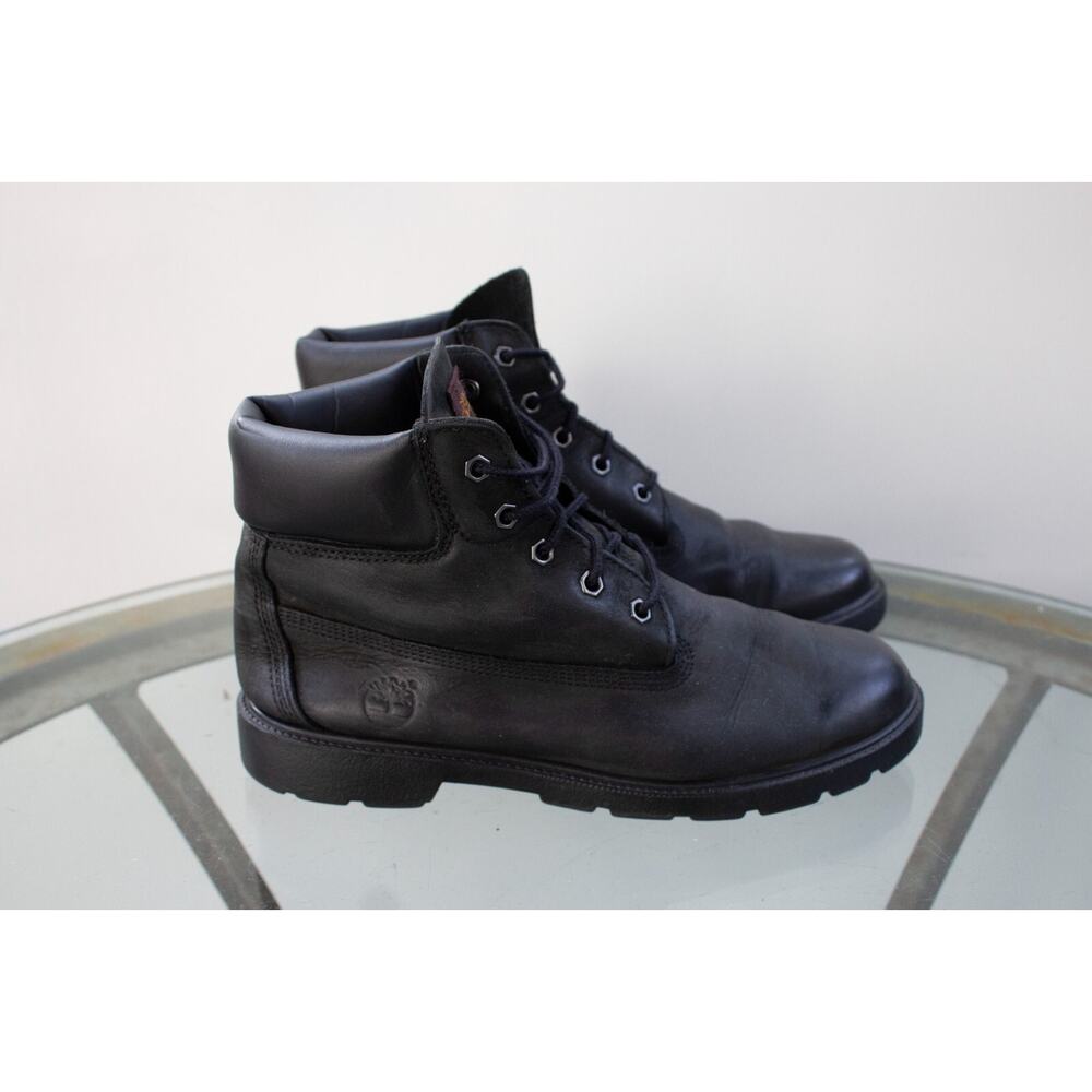 Timberland Junior 6-Inch Premium Waterproof Boot Black Leather 10910 Big Boy 7